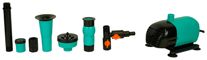 Насос фонтанный Sturm! WP9750FC, 35 л/мин, 20 мм, напор 2.5 м, d=13 мм, 50 Вт, Зеленый №1