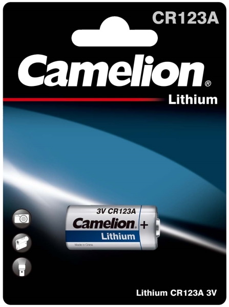 Батарейка CR123 Camelion 1xCR123A  детальное изображение - 1