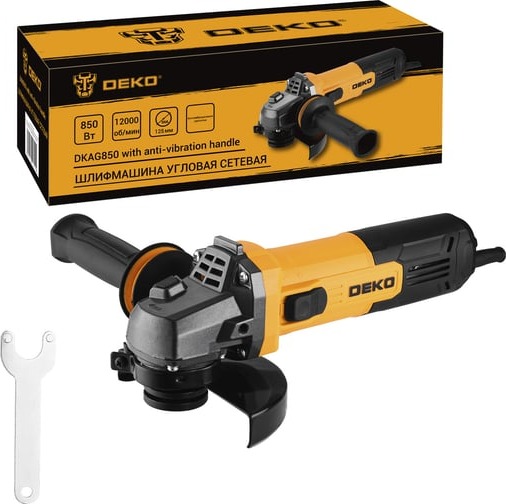 Углошлифовальная машина DEKO (УШМ) DKAG850 085-1007, 125 мм, 12000 об/мин, 850 Вт детальное изображение - 4