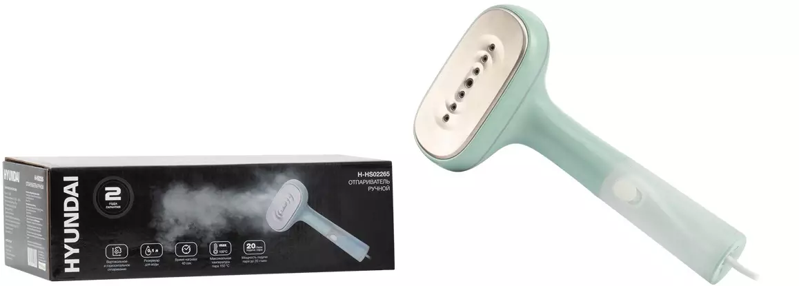 Отпариватель Hyundai H-HS02265, Мятный/белый детальное изображение - 9