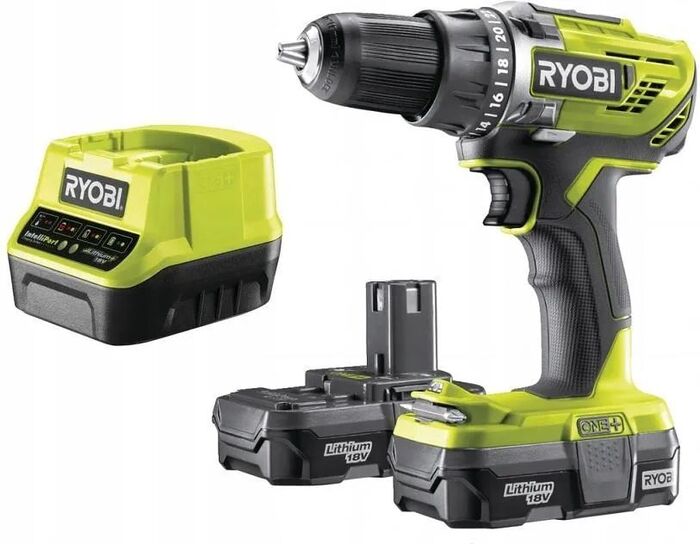 Аккумуляторная дрель-шуруповерт Ryobi ONE+ R18DD3-220S 5133003348, 18 В, 50 Нм, 2 А·ч  №5