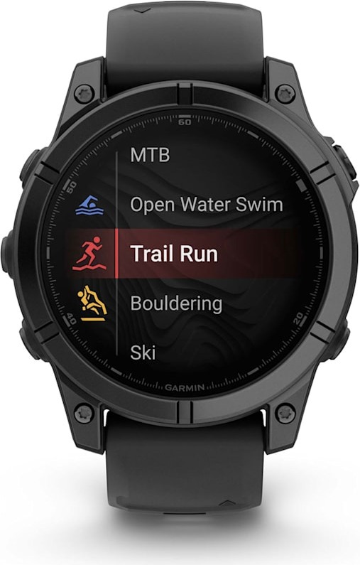 Смарт-часы Garmin fenix E AMOLED 47 мм, серый безель, черный силиконовый ремешок детальное изображение - 2