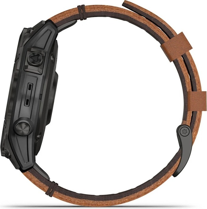 Смарт-часы Garmin Epix Gen 2 Sapphire , 47 мм, Черный с коричневым ремешком №3