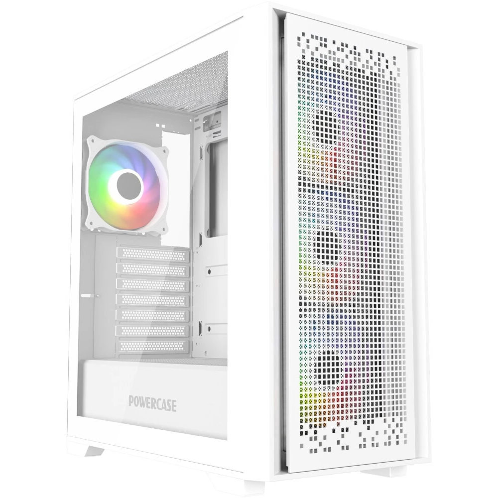 Корпус Powercase ByteFlow, Белый детальное изображение - 1
