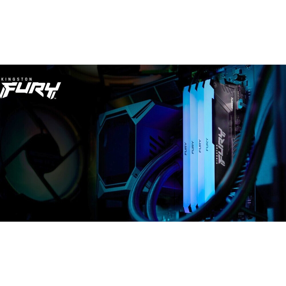 Оперативная память Kingston Fury Beast RGB DDR4 3733MHz, KF437C19BB2AK2/16, 2x8 Гб KIT, 16 Гб детальное изображение - 6