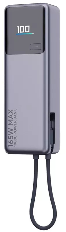 Внешний аккумулятор Xiaomi 165W Power Bank (встроенный кабель) (BHR9361GL), 10000 мАч, Серый детальное изображение - 3