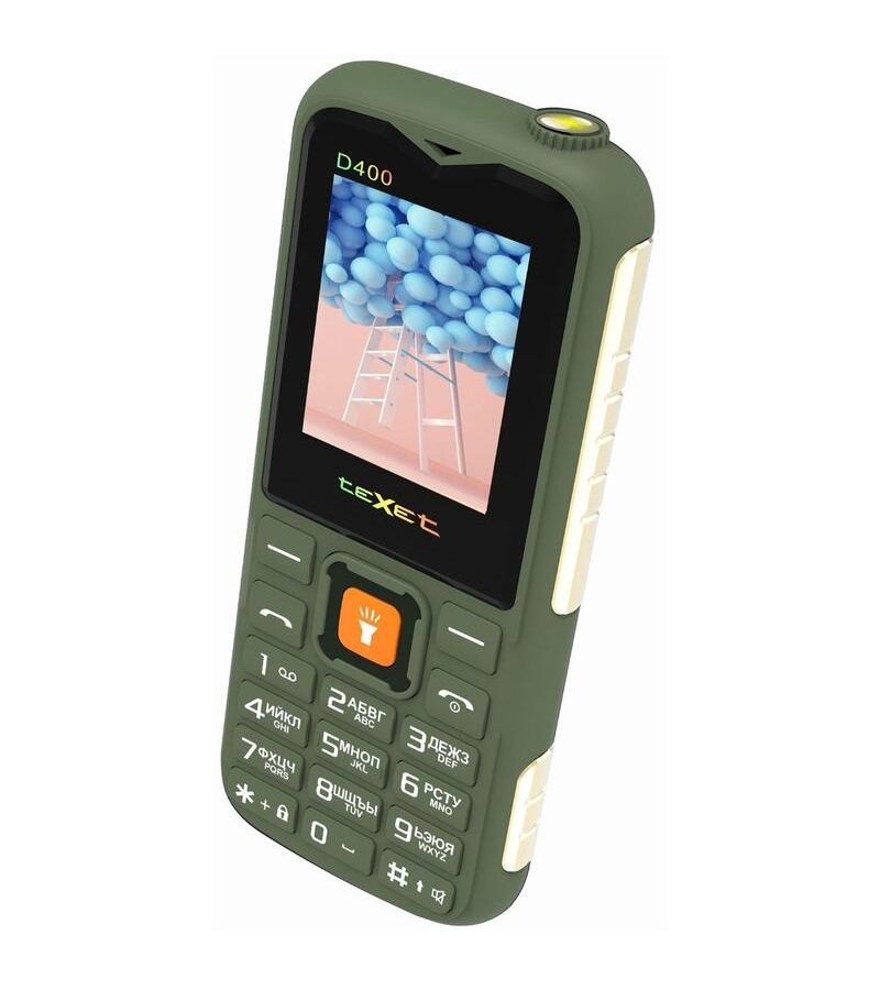 Мобильный телефон Texet TM-D400, 64 Мб, Зеленый, Dual micro-SIM детальное изображение - 6
