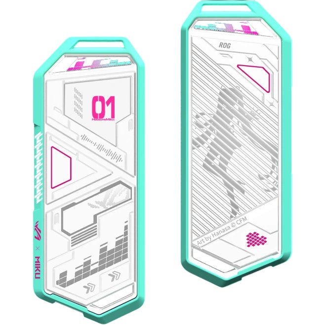 Внешний корпус для SSD M.2 ASUS ROG Strix Arion Hatsune Miku Edition, Белый детальное изображение - 2