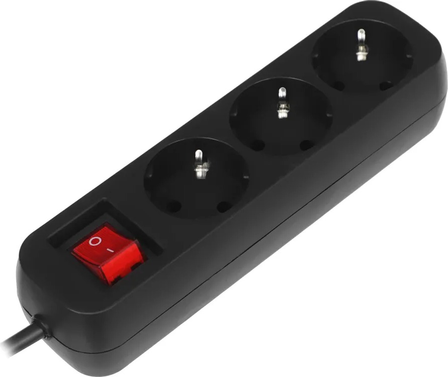 Сетевой удлинитель Defender G330, 3 м, Черный детальное изображение - 1