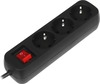Сетевой удлинитель Defender G330, 3 м, Черный вариант - 1