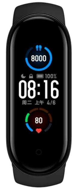 Фитнес-браслет Xiaomi Mi Band 5, Черный детальное изображение - 4