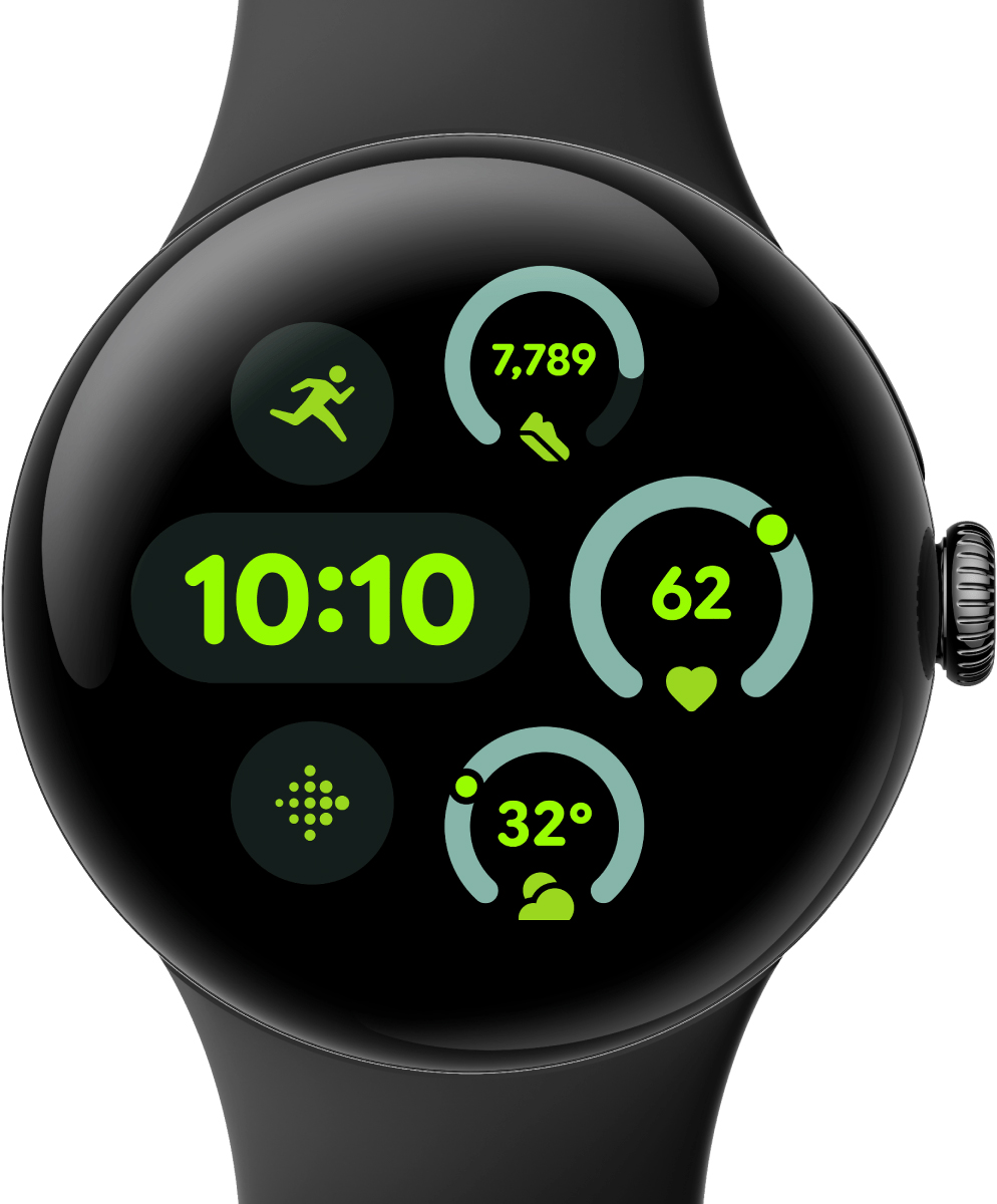 Смарт-часы Google Pixel Watch 3 41 мм, Черный, Obsidian Active Band детальное изображение - 2