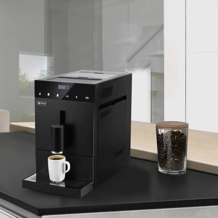 Кофемашина Vitek Metropolis VT-8700, Черный №3