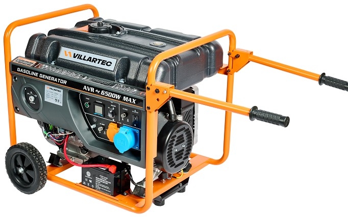 Генератор бензиновый VILLARTEC GG 7300EWC, 6 кВт, Оранжевый детальное изображение - 1