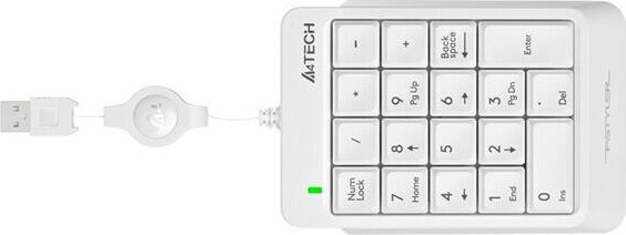 Цифровой блок A4Tech Fstyler FK13, Белый детальное изображение - 2