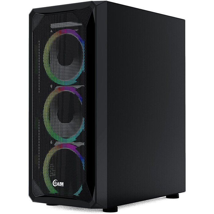 Корпус Powercase Mistral Z4 Mesh LED, Черный №3