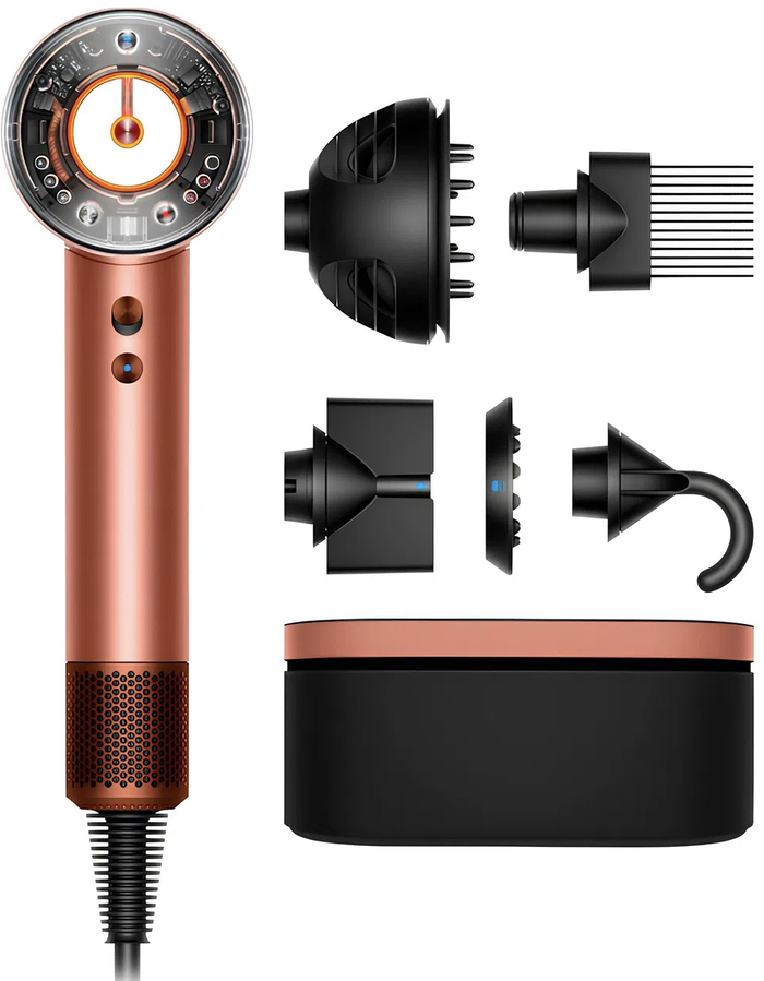 Фен Dyson Supersonic Nural HD16 с кейсом, Янтарный шелк (EU) №1