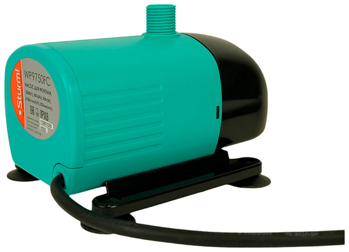 Насос фонтанный Sturm! WP9750FC, 35 л/мин, 20 мм, напор 2.5 м, d=13 мм, 50 Вт, Зеленый №2