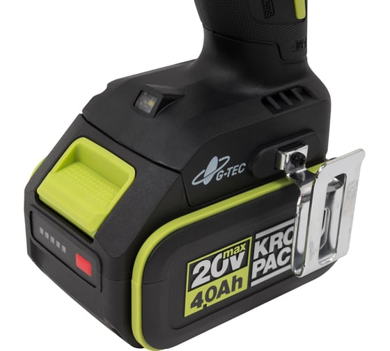Аккумуляторная ударная дрель-шуруповерт WORX Professional WU373.2, 20 В, 95 Нм, 4 А·ч детальное изображение - 9