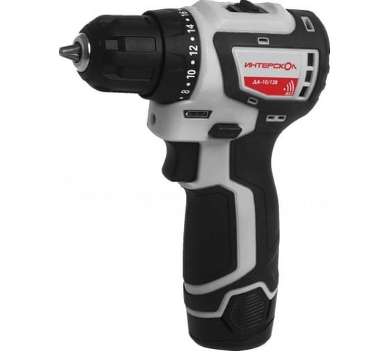 Аккумуляторная дрель-шуруповерт Интерскол ДА-10/12В 36 МиниМАКС 687.0.0.70, 36 Нм, 12 В детальное изображение - 1