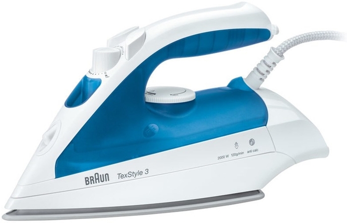 Утюг Braun TexStyle 3 TS 340, Белый/Голубой №1