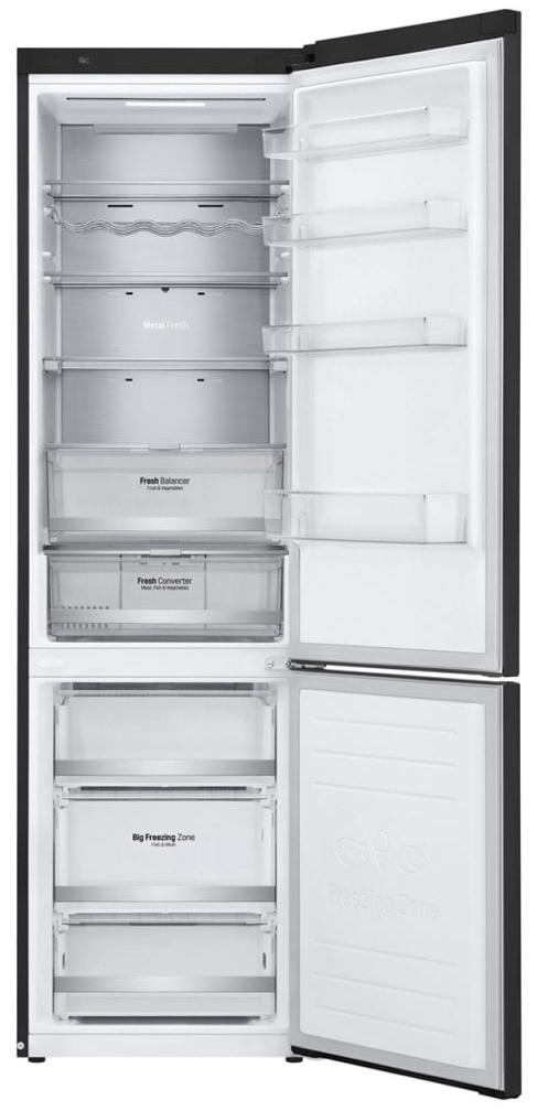 Холодильник LG GA-B509SBUM, Черный детальное изображение - 3