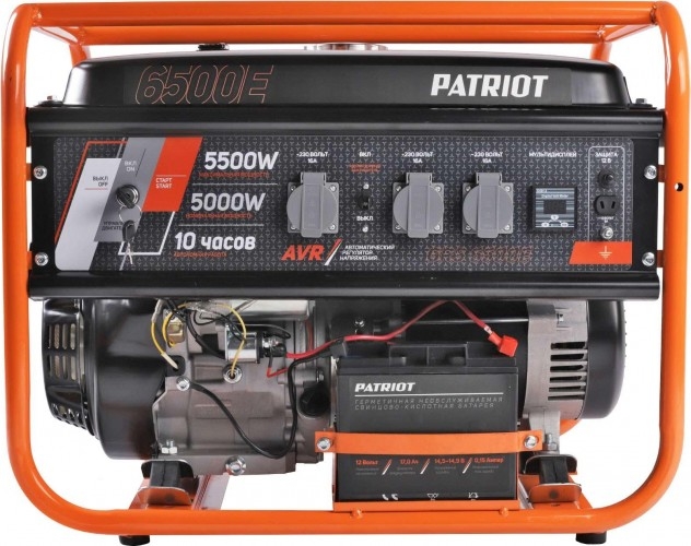 Генератор бензиновый PATRIOT GRS 6500E 476102271, 5 кВт, Оранжевый детальное изображение - 7