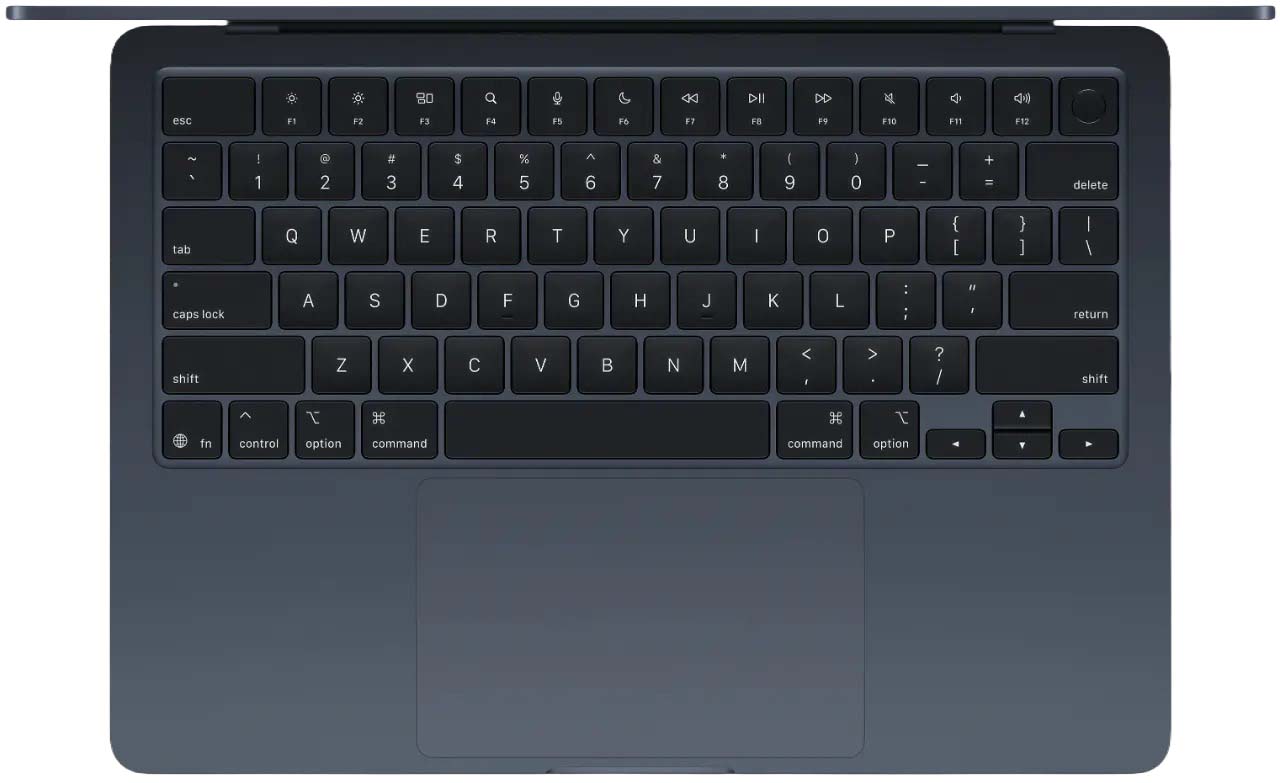 Ноутбук Apple MacBook Air 13 2026 на M5, RAM 16 ГБ, Полуночный, SSD 512 ГБ, Apple graphics 8-core детальное изображение - 2