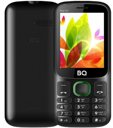 Мобильный телефон BQ 2820 Step XL+, 32 Мб, Черный/Зеленый, Dual mini-SIM детальное изображение - 4