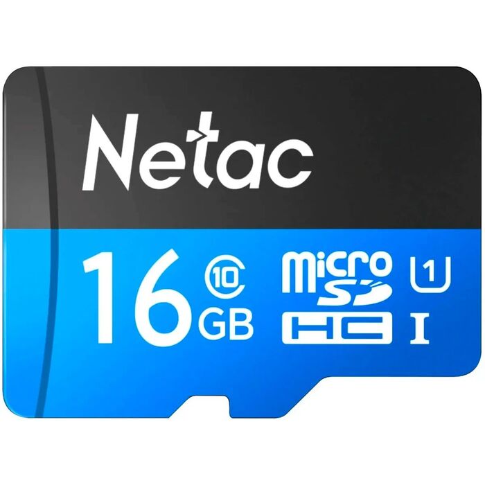 Карта памяти Netac P500 ULTRA MicroSD (NT02P500ULT-016G-S), 16 Гб №1