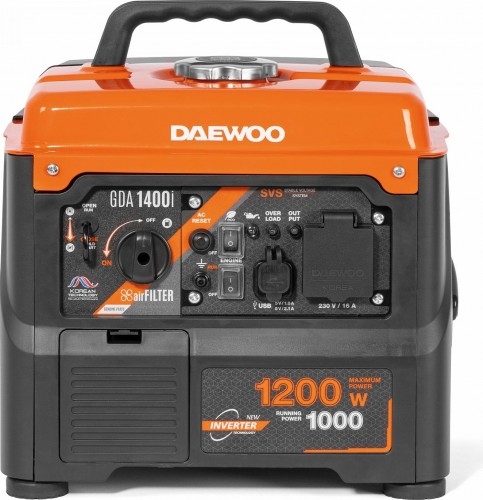 Генератор бензиновый DAEWOO GDA 1400i, 1 кВт, Оранжевый детальное изображение - 4