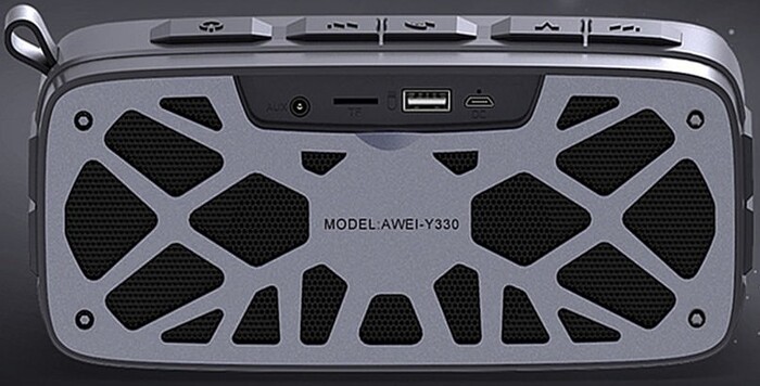 Портативная колонка Awei Y330, Черная №6