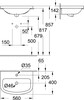 Умывальник Grohe Bau 39422000  вариант - 2