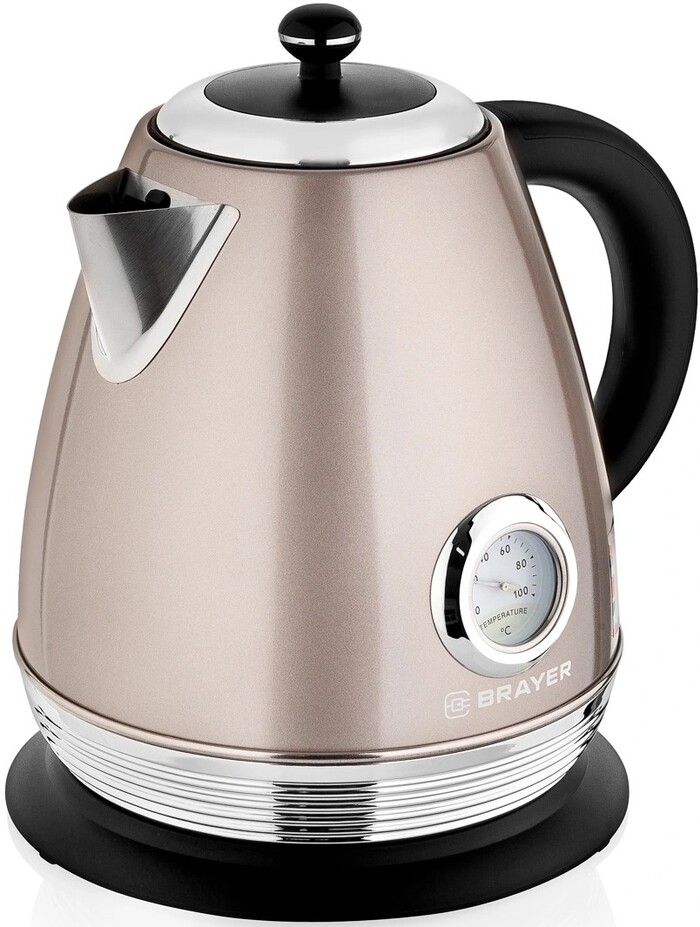Электрический чайник Brayer BR1007 1.7 л, Бежевый №2