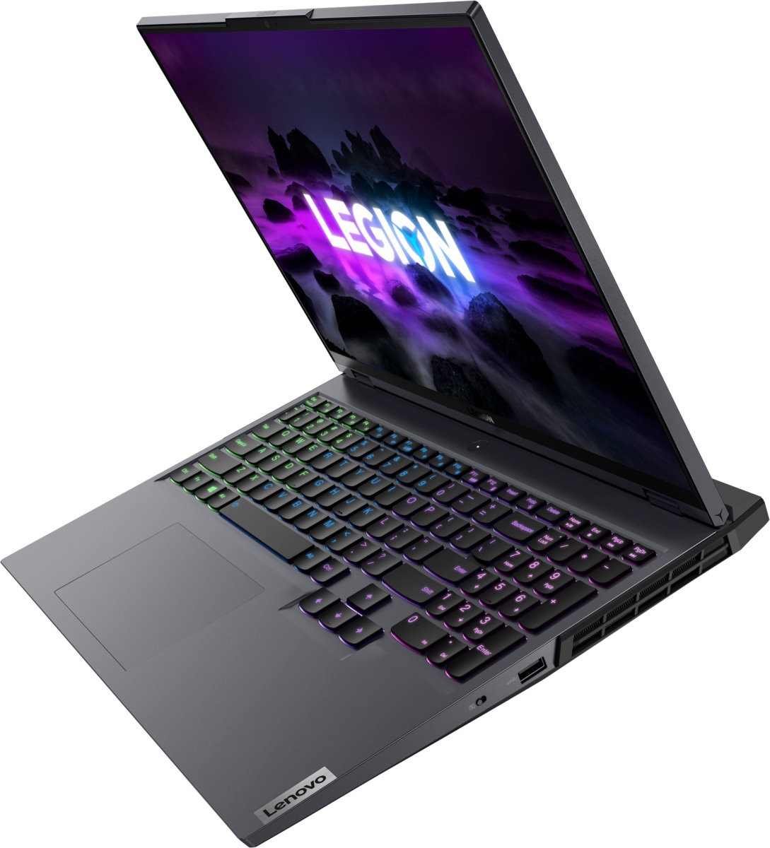 Ноутбук Lenovo Legion 5 Pro 16ACH6H, 82JQ0016RK, RAM 16 ГБ, SSD 1 ТБ, Серый детальное изображение - 3