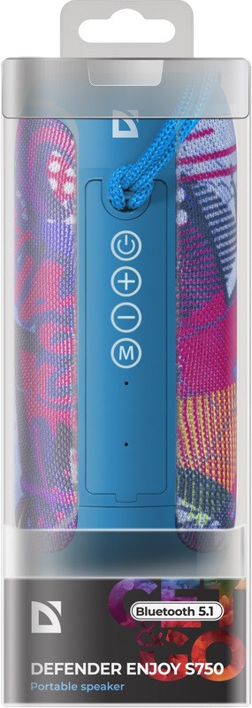 Портативная колонка Defender Enjoy S750, Голубой детальное изображение - 5