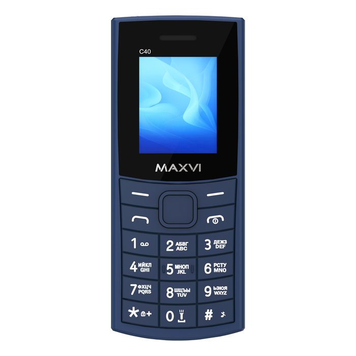 Мобильный телефон MAXVI C40, 32 Мб, Синий, Dual micro-SIM детальное изображение - 5
