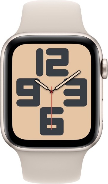 Смарт-часы Apple Watch SE 2023 40 мм, Starlight Aluminium Case with Starlight Sport Band, Сияющая звезда детальное изображение - 2