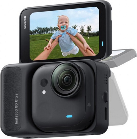 Экшн-камера Insta360 GO Ultra Tiny Hands-Free 4K Cam Creator Bundle, Черный детальное изображение - 2