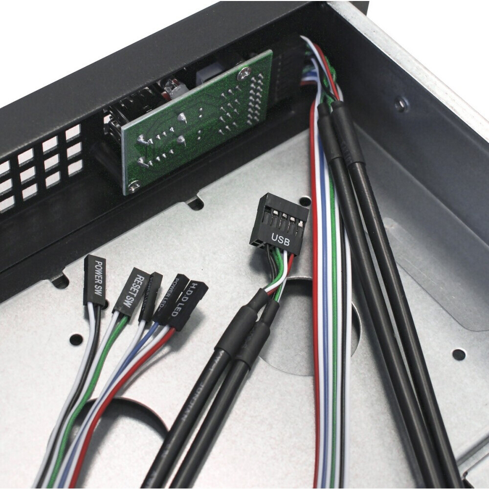 Серверный корпус ExeGate Pro 1U650-04/300DS, 300 Вт, Черный детальное изображение - 9