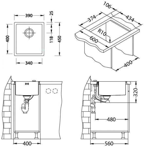 Кухонная мойка  детальное изображение - 6