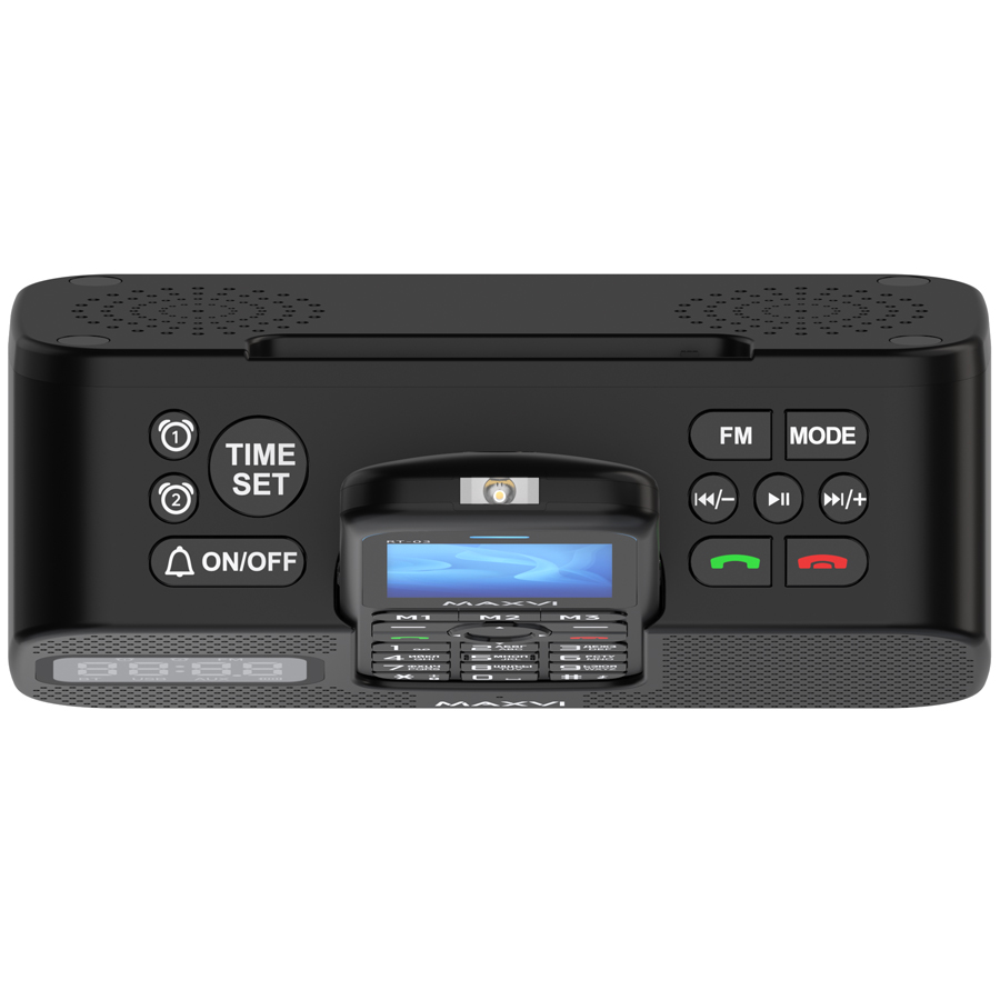 Мобильный телефон MAXVI RT-03 с док-станцией, 32 Мб, Черный, Dual mini-SIM детальное изображение - 10