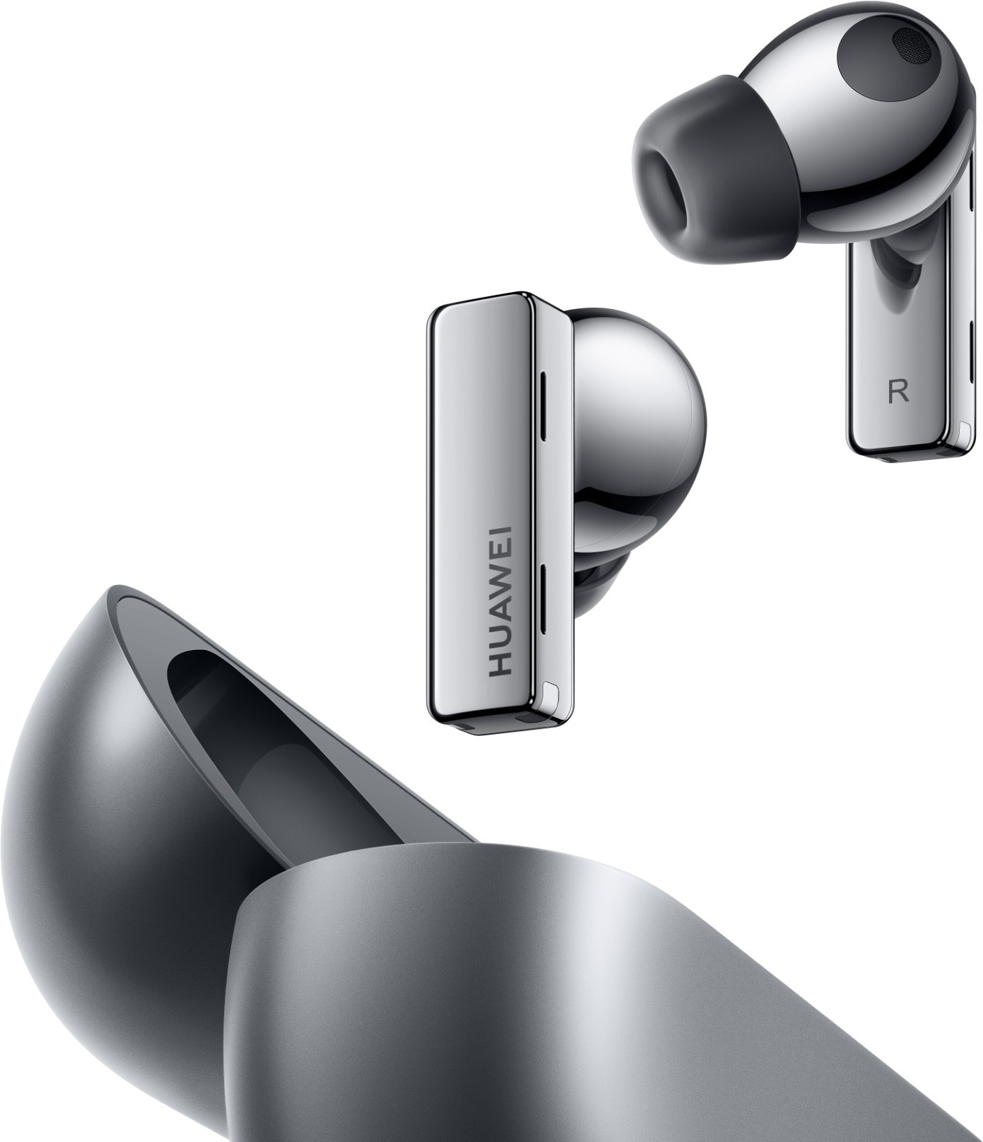 Беспроводные наушники Huawei FreeBuds Pro, Мерцающий серебристый детальное изображение - 4