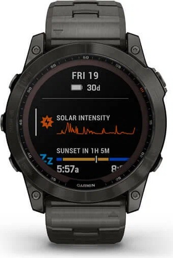 Смарт-часы Garmin Fenix 7X Sapphire Solar, 51 мм, Черный с титановым ремешком детальное изображение - 3