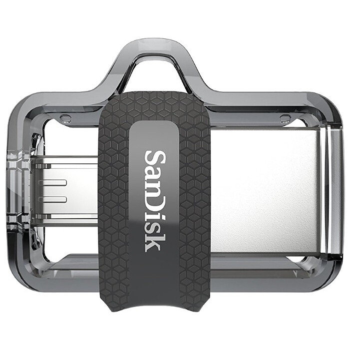 USB Flash накопитель SanDisk Ultra Dual m3.0 (SDDD3-016G-G46) 16 ГБ, черный детальное изображение - 4
