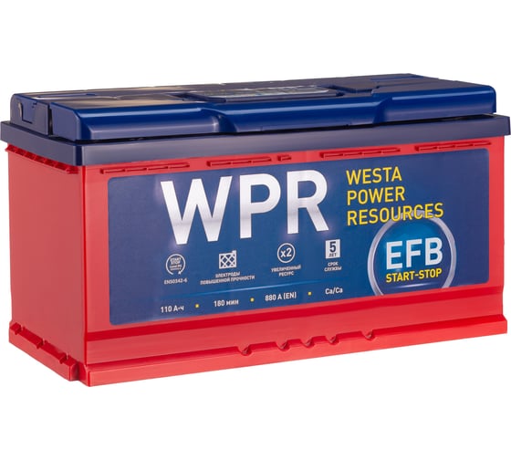 Аккумулятор WPR EFB 6ст 110, Прямая Полярность, 610119311, 110 А*ч детальное изображение - 1