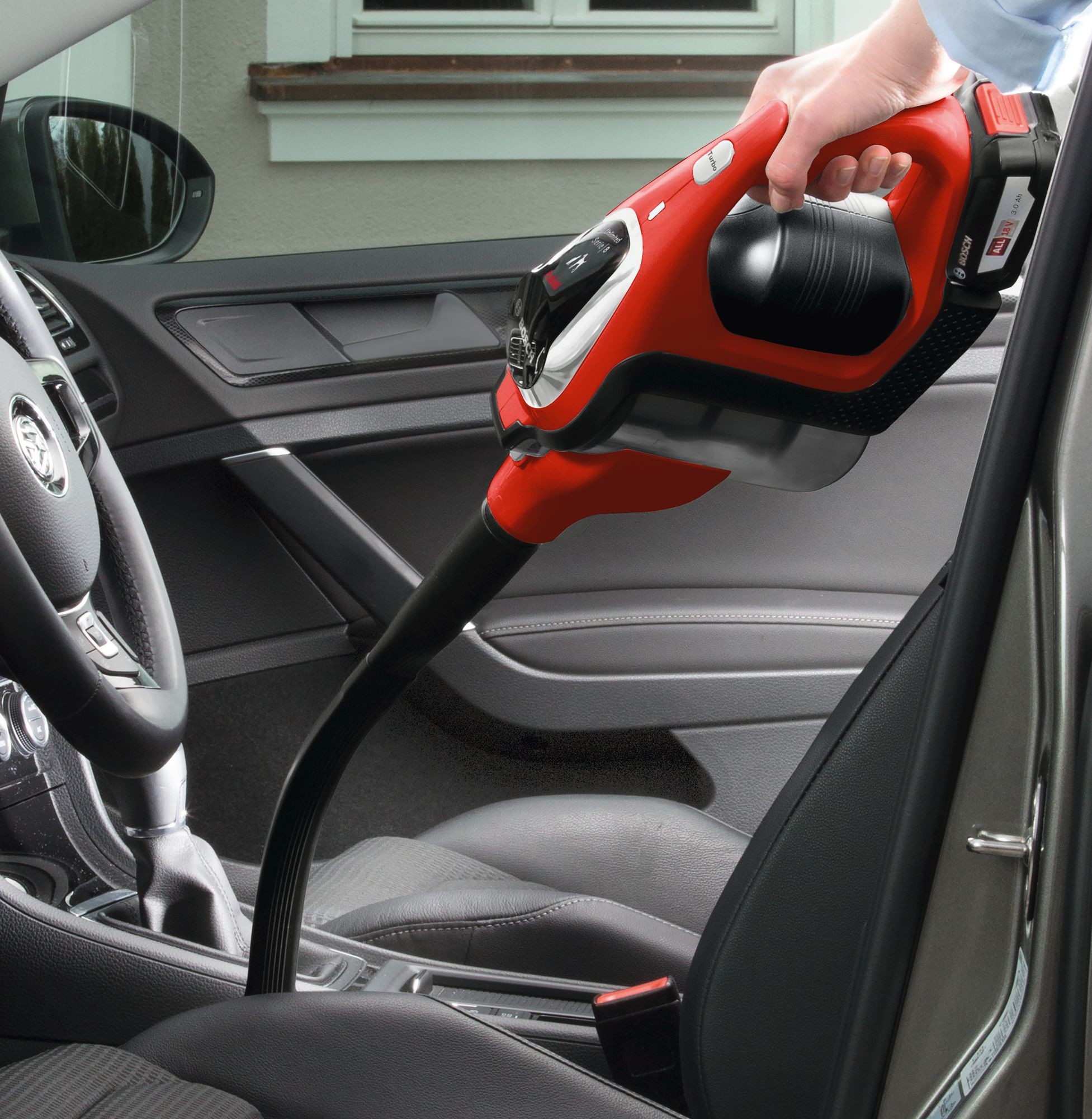 Пылесос вертикальный Bosch Unlimited BBS 81PET, Красный детальное изображение - 10