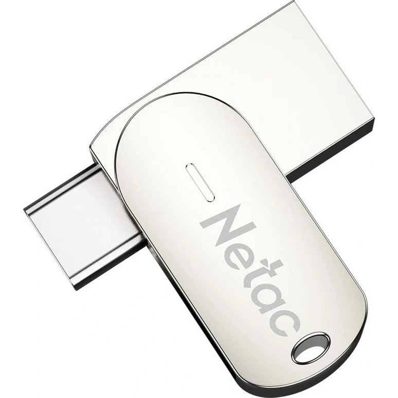 USB Flash накопитель Netac U785C 64 ГБ, серебряный детальное изображение - 1