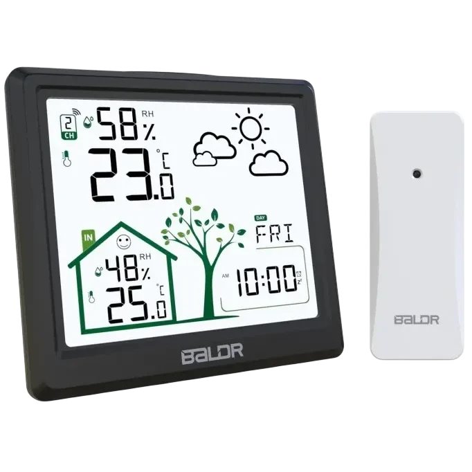 Метеостанция BALDR B0389WST2H2, Черный детальное изображение - 3