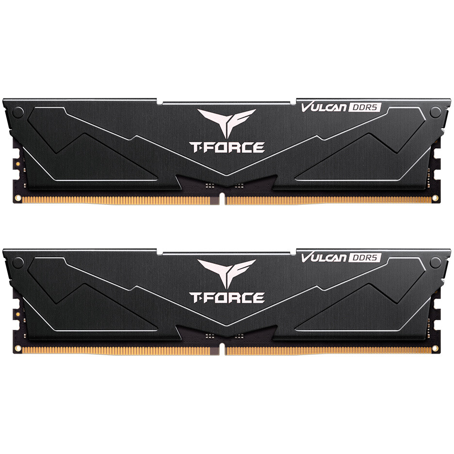 Оперативная память Team T-Force Vulcan DDR5 5600MHz, FLBD532G5600HC38GDC01, 2x16 Гб KIT, 32 Гб детальное изображение - 1